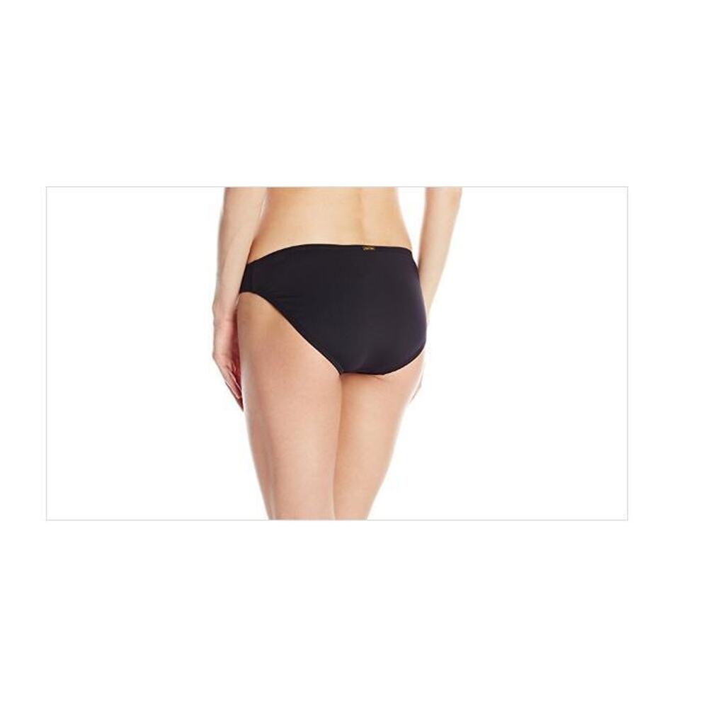 Calvin Klein Women's Solid Classic Swim Bikini Bottom Black Size XL 14165 - Picture 2 of 2